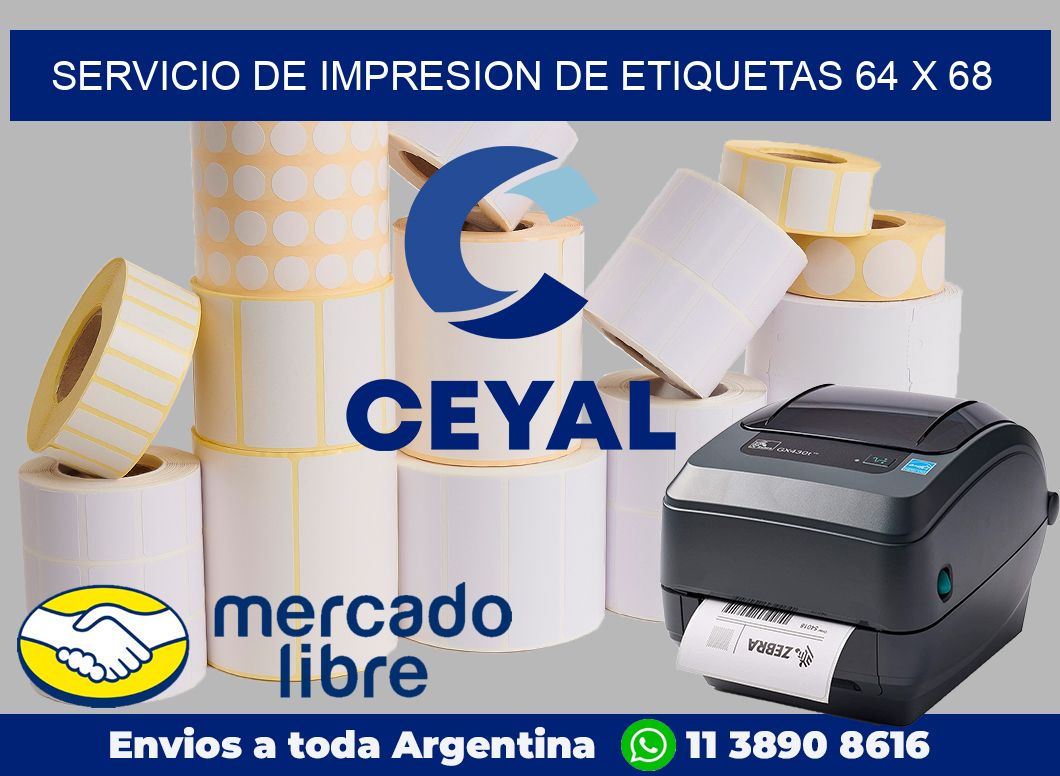 servicio de impresion de etiquetas 64 x 68