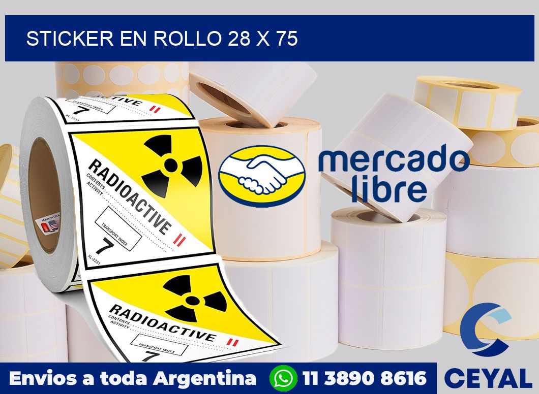 sticker en rollo 28 x 75