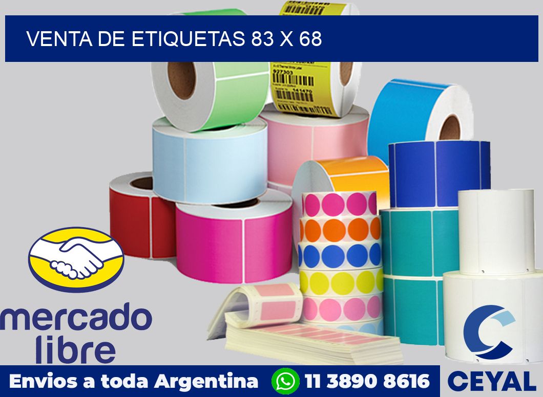 venta de etiquetas 83 x 68