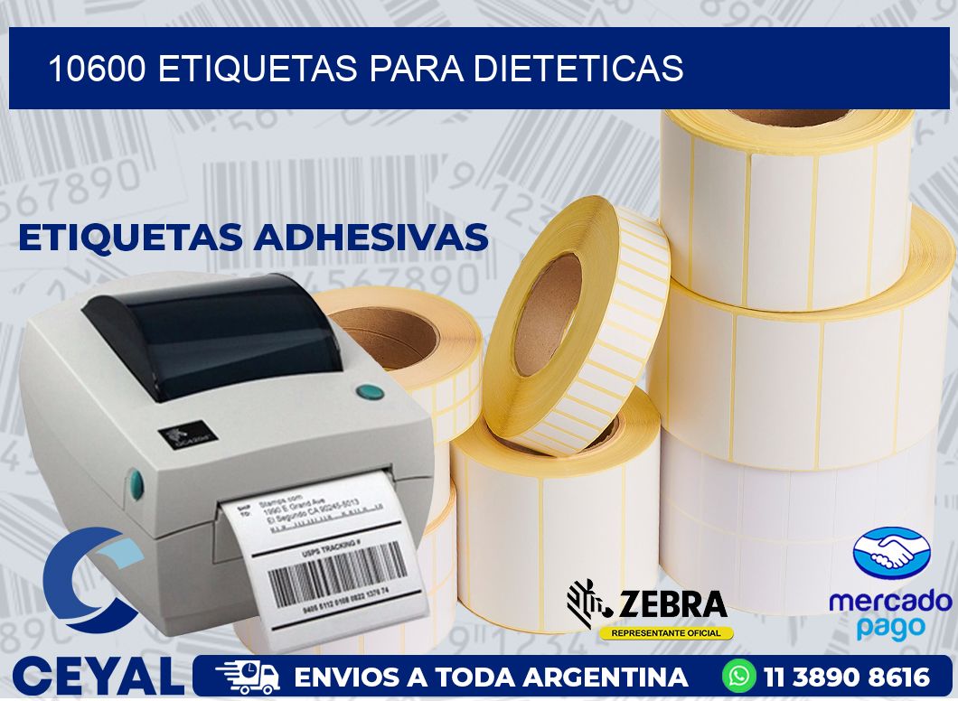 10600 ETIQUETAS PARA DIETETICAS