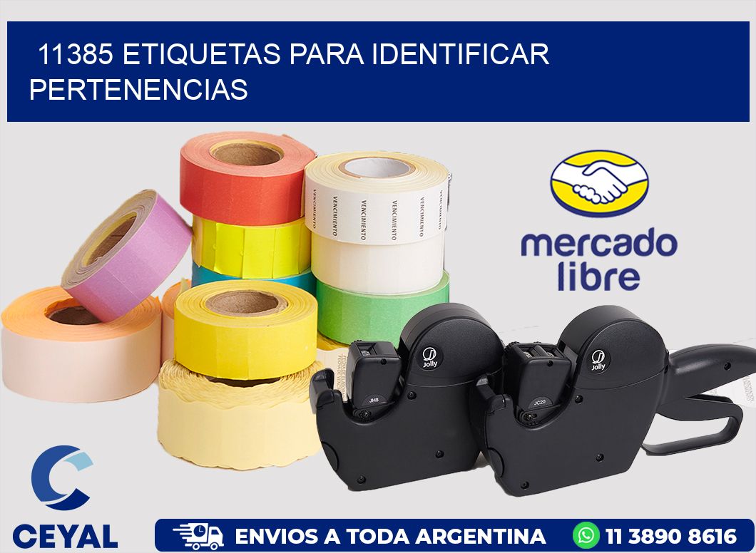 11385 ETIQUETAS PARA IDENTIFICAR PERTENENCIAS