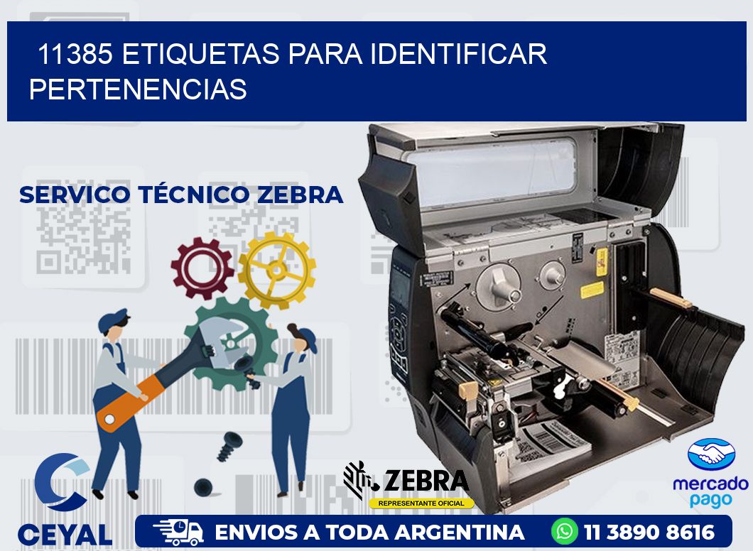 11385 ETIQUETAS PARA IDENTIFICAR PERTENENCIAS