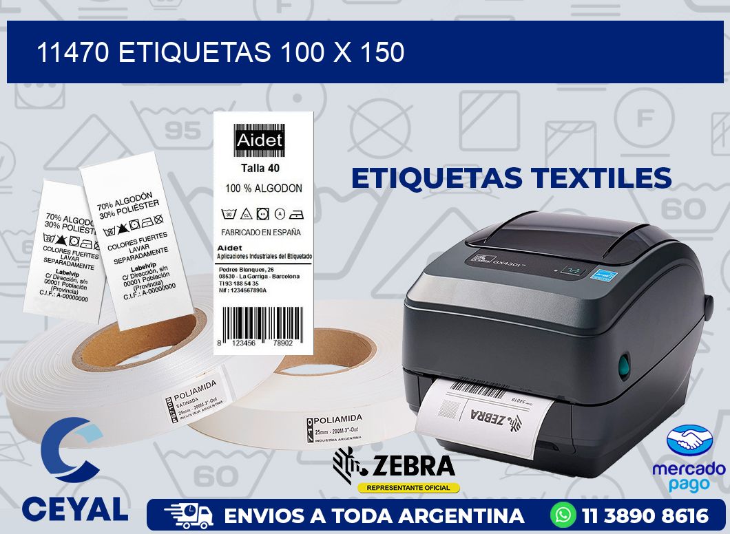 11470 ETIQUETAS 100 X 150