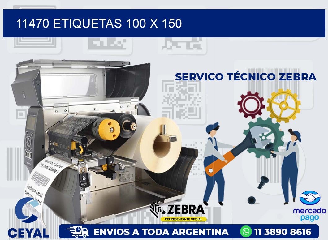 11470 ETIQUETAS 100 X 150