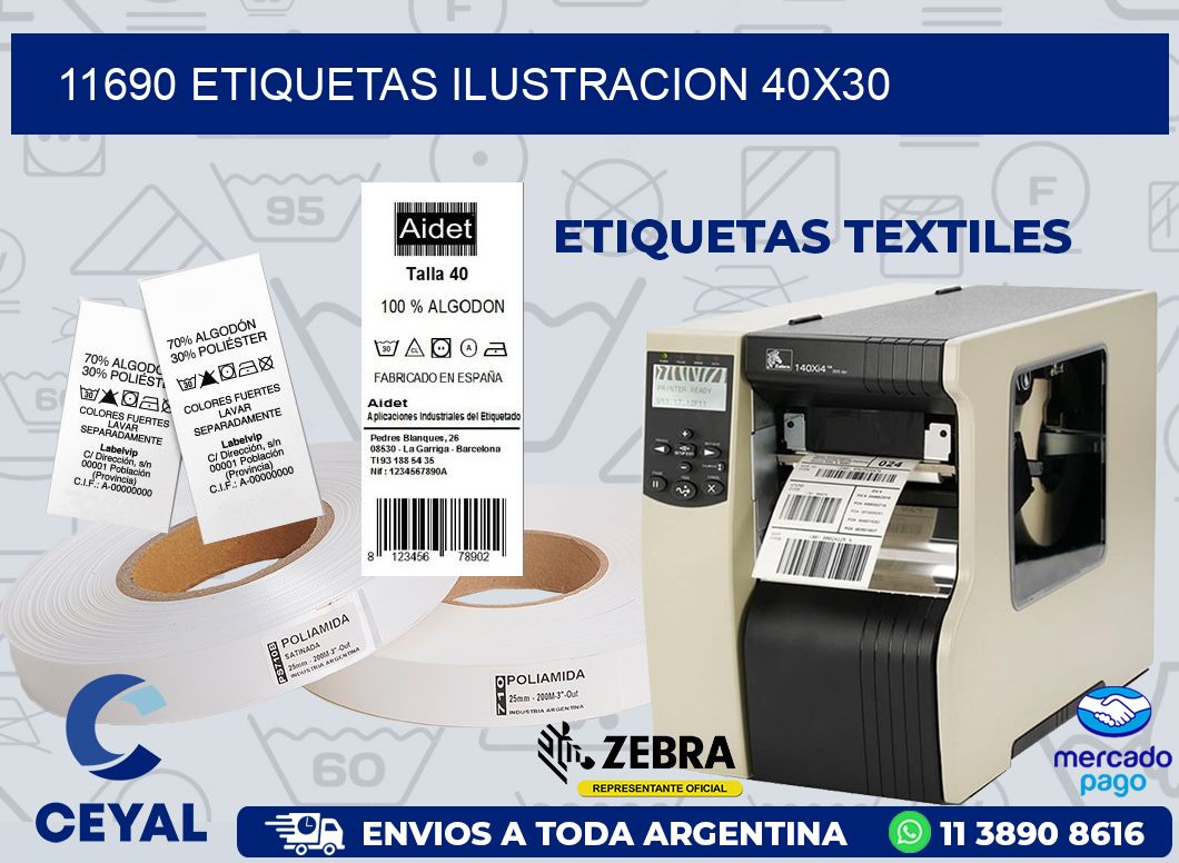 11690 ETIQUETAS ILUSTRACION 40X30
