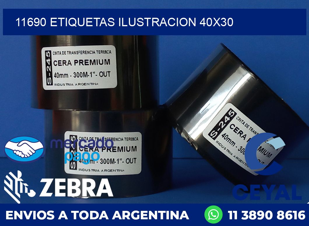 11690 ETIQUETAS ILUSTRACION 40X30