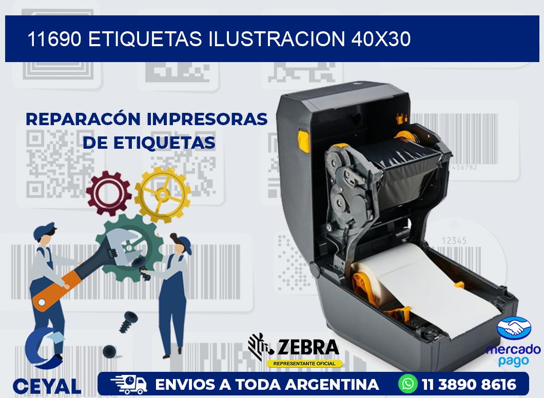 11690 ETIQUETAS ILUSTRACION 40X30