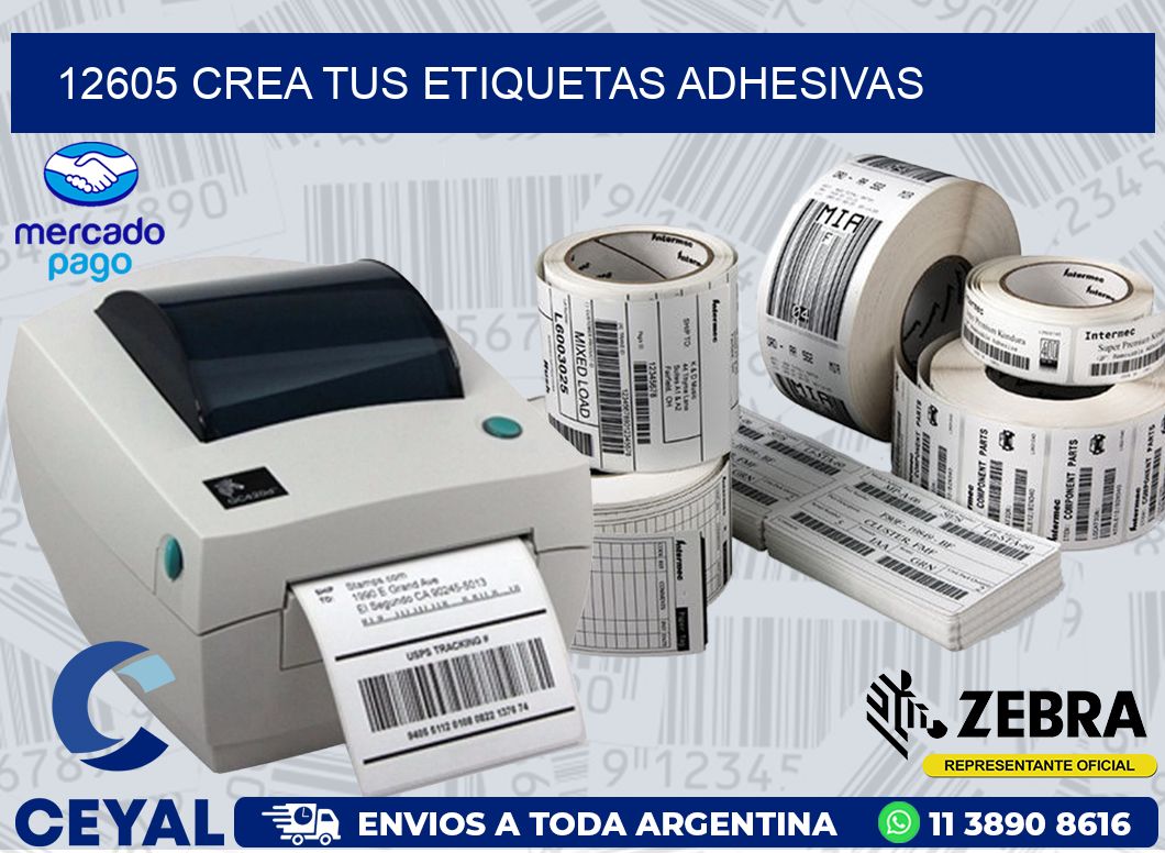 12605 CREA TUS ETIQUETAS ADHESIVAS
