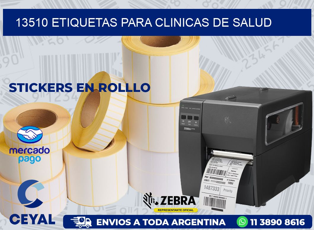 13510 ETIQUETAS PARA CLINICAS DE SALUD