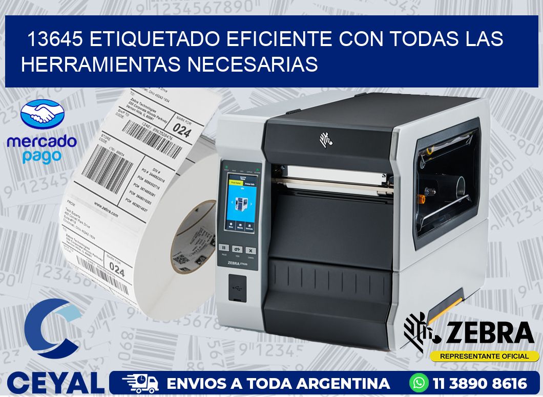 13645 ETIQUETADO EFICIENTE CON TODAS LAS HERRAMIENTAS NECESARIAS
