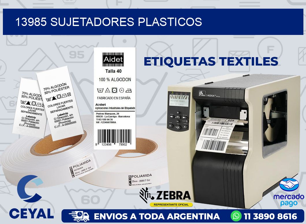 13985 SUJETADORES PLASTICOS
