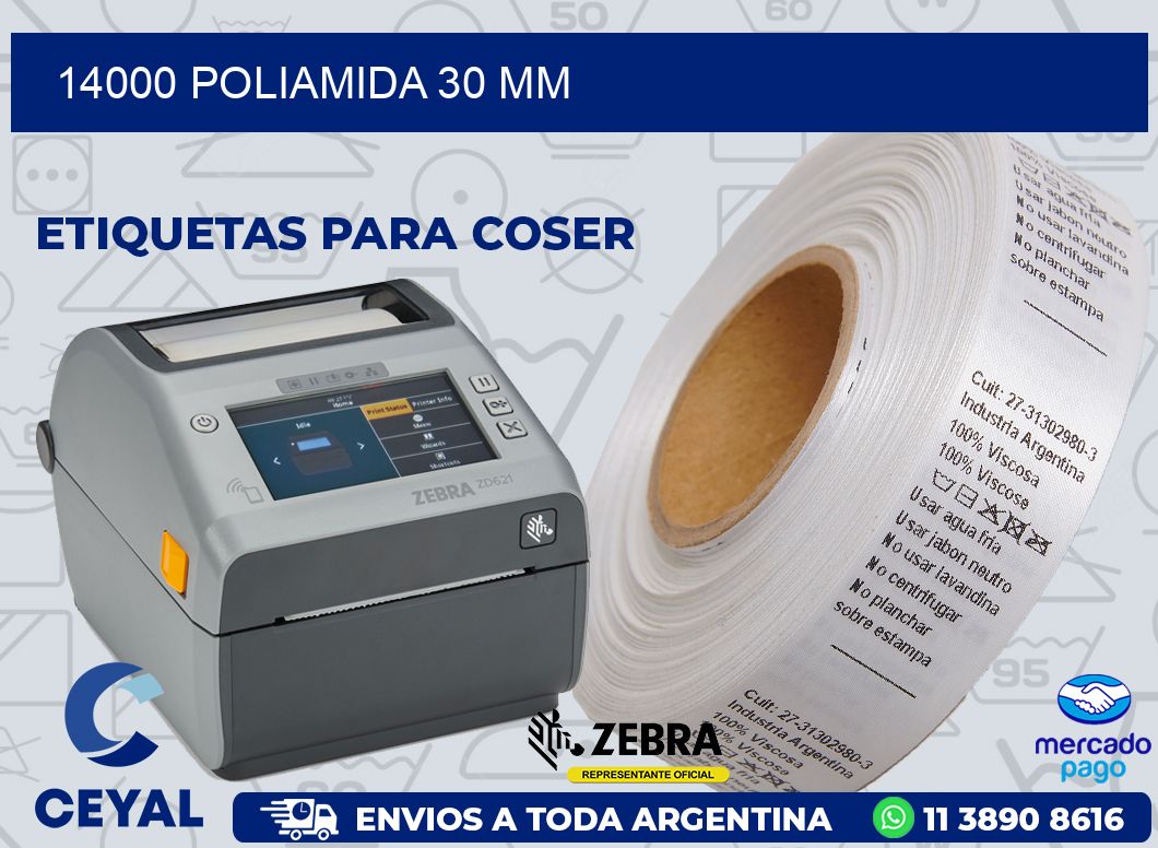 14000 POLIAMIDA 30 MM