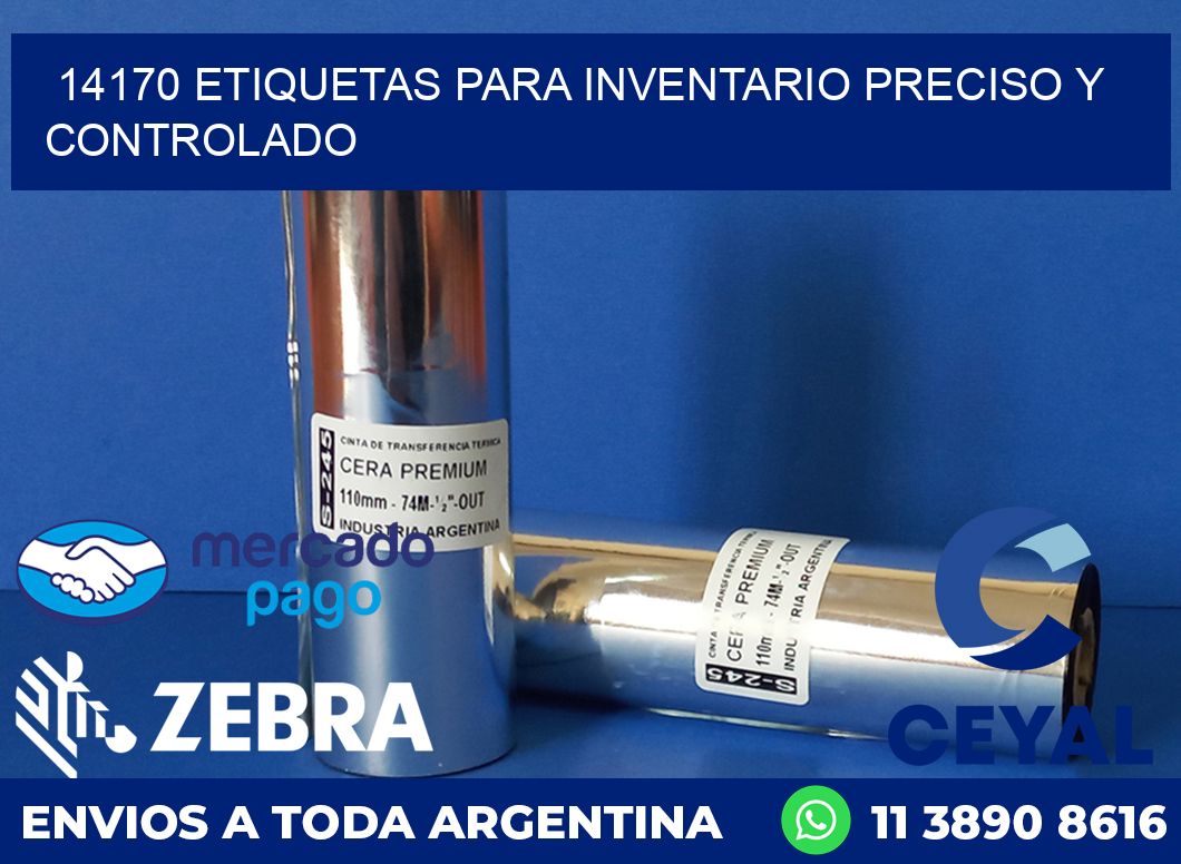 14170 ETIQUETAS PARA INVENTARIO PRECISO Y CONTROLADO