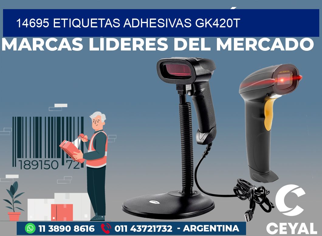 14695 ETIQUETAS ADHESIVAS GK420T