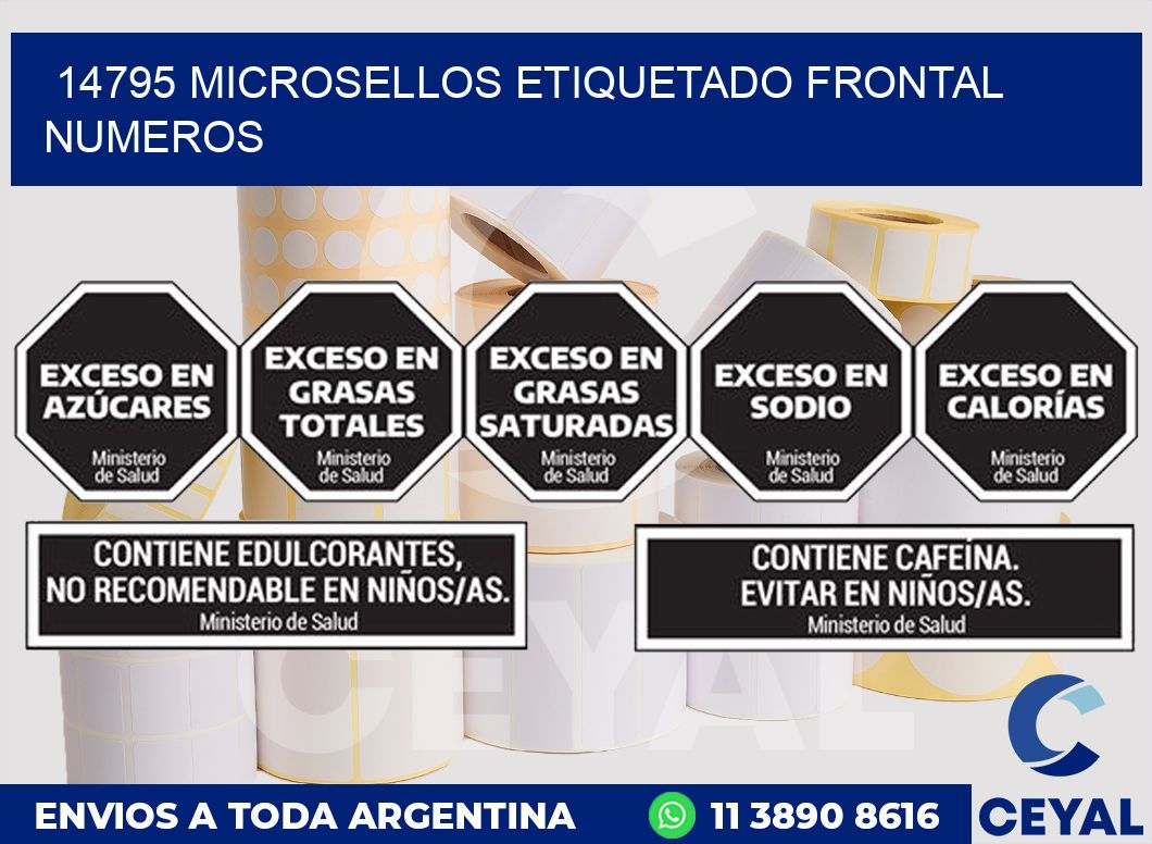 14795 MICROSELLOS ETIQUETADO FRONTAL NUMEROS