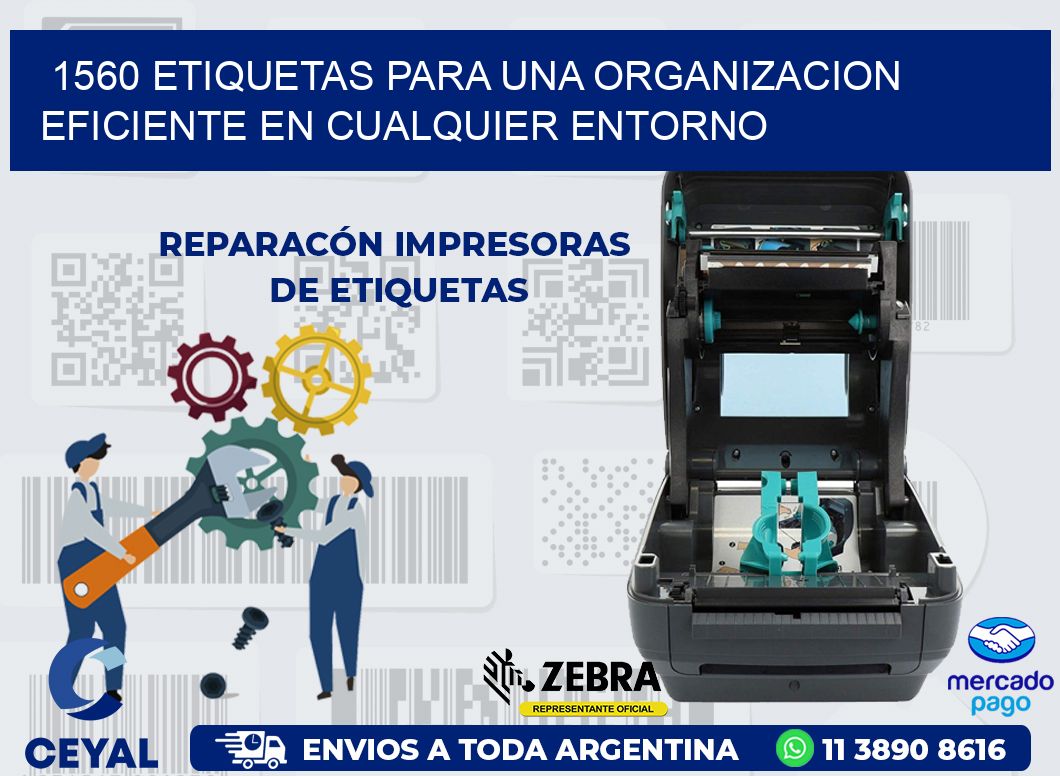1560 ETIQUETAS PARA UNA ORGANIZACION EFICIENTE EN CUALQUIER ENTORNO