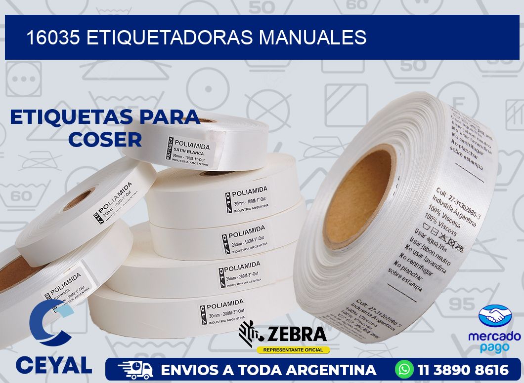 16035 ETIQUETADORAS MANUALES