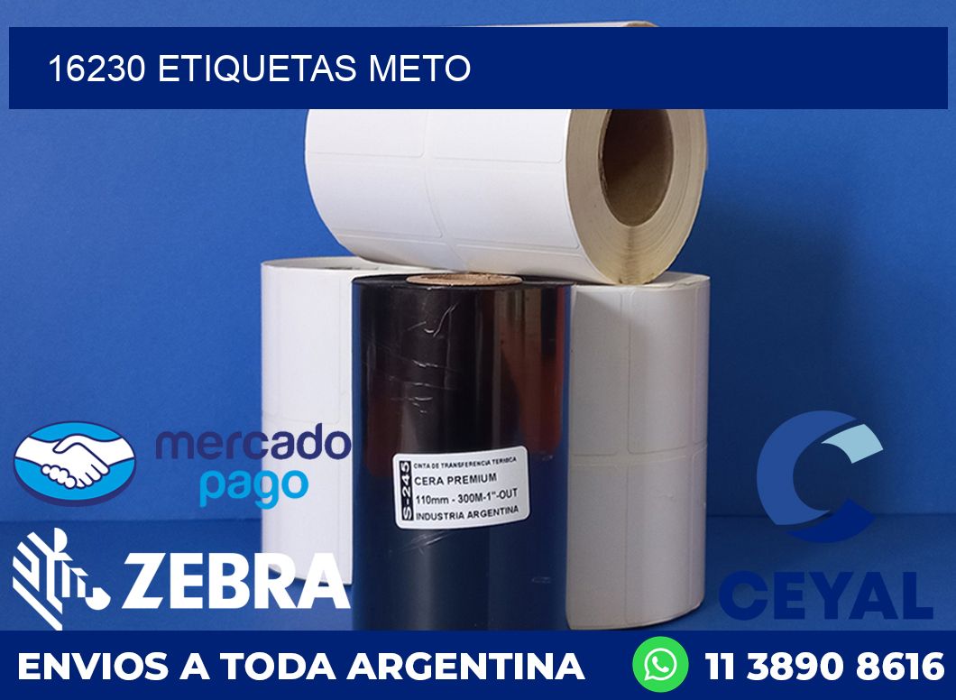 16230 ETIQUETAS METO