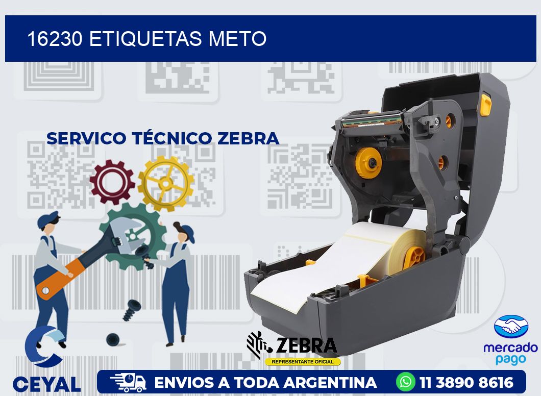 16230 ETIQUETAS METO