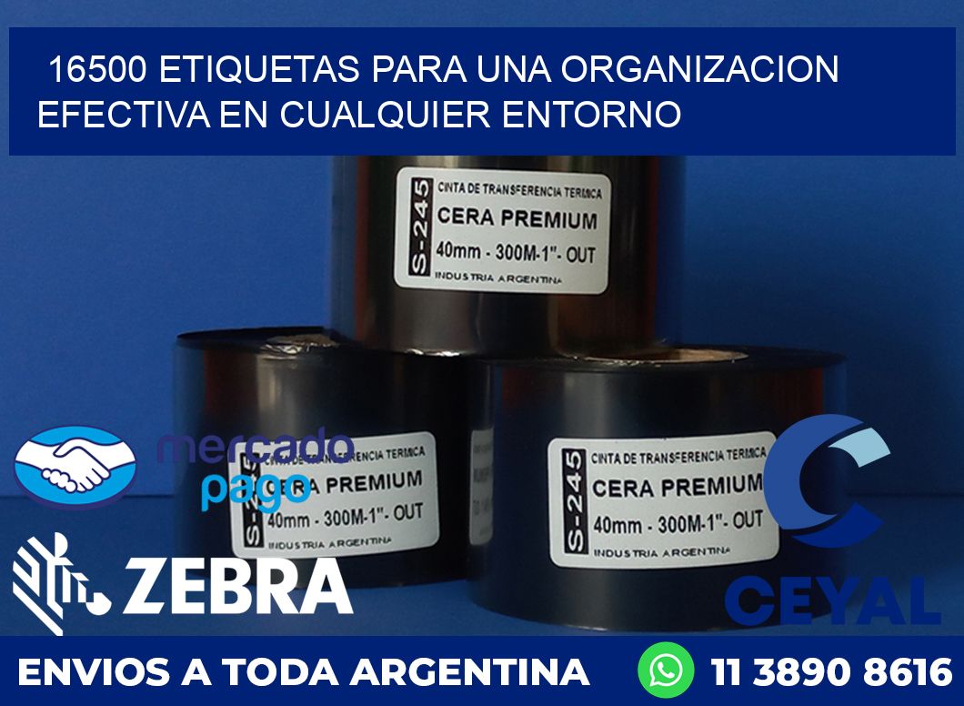 16500 ETIQUETAS PARA UNA ORGANIZACION EFECTIVA EN CUALQUIER ENTORNO