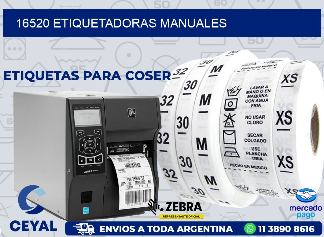16520 ETIQUETADORAS MANUALES