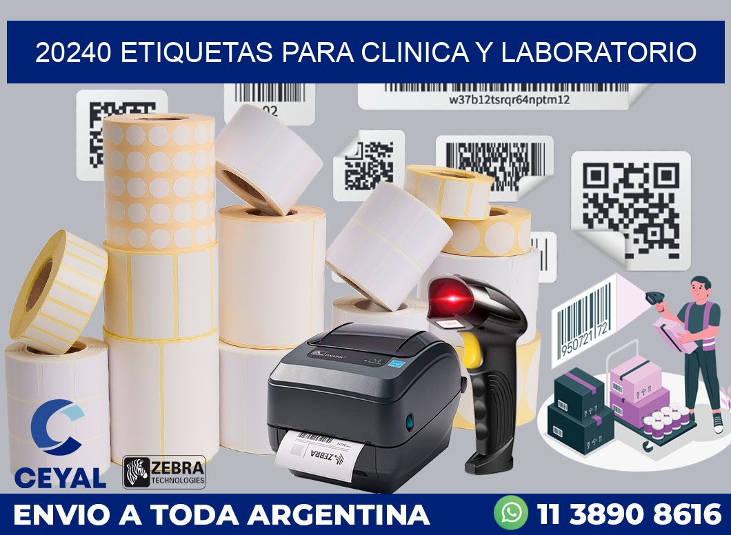 20240 ETIQUETAS PARA CLINICA Y LABORATORIO