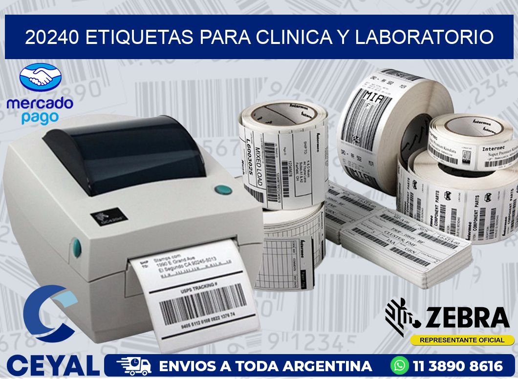 20240 ETIQUETAS PARA CLINICA Y LABORATORIO