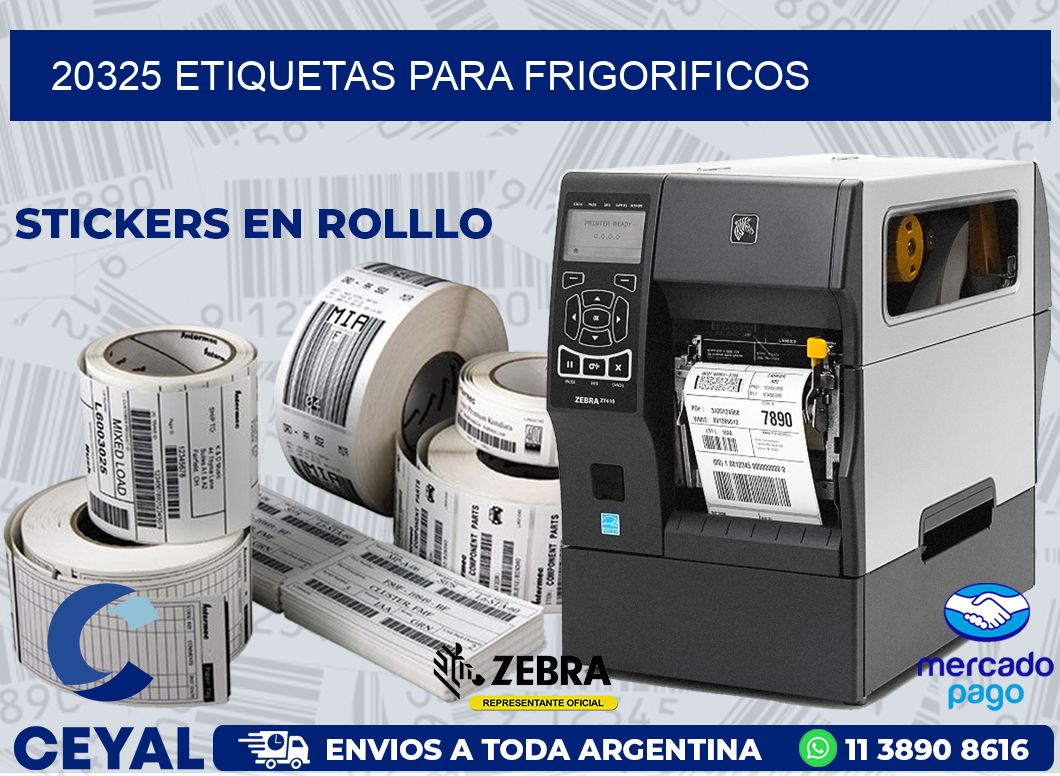 20325 ETIQUETAS PARA FRIGORIFICOS