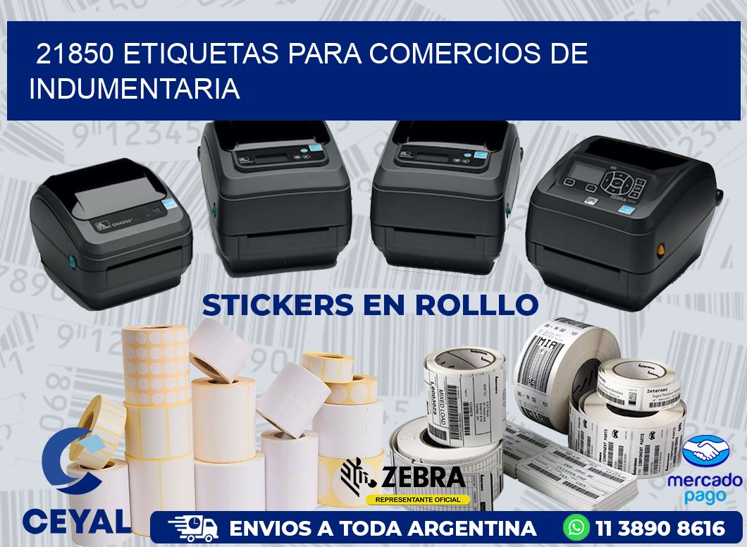 21850 ETIQUETAS PARA COMERCIOS DE INDUMENTARIA