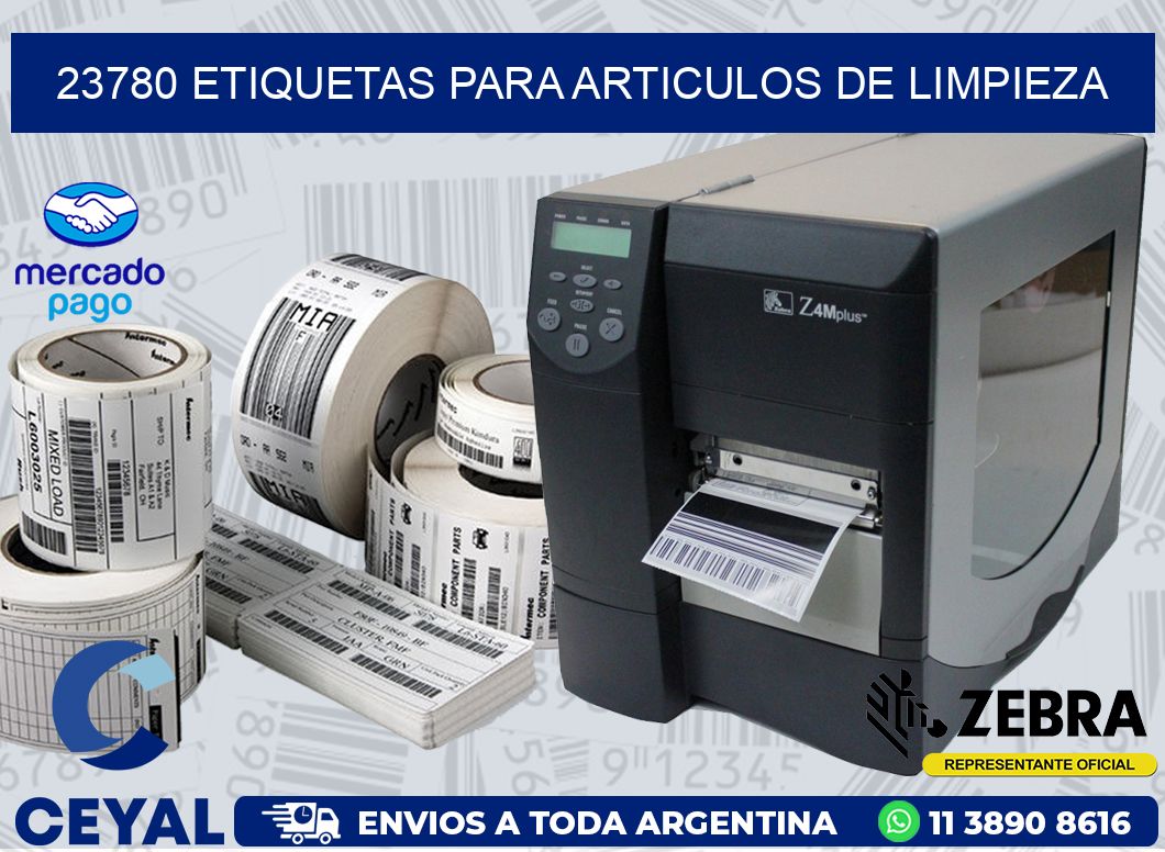 23780 ETIQUETAS PARA ARTICULOS DE LIMPIEZA