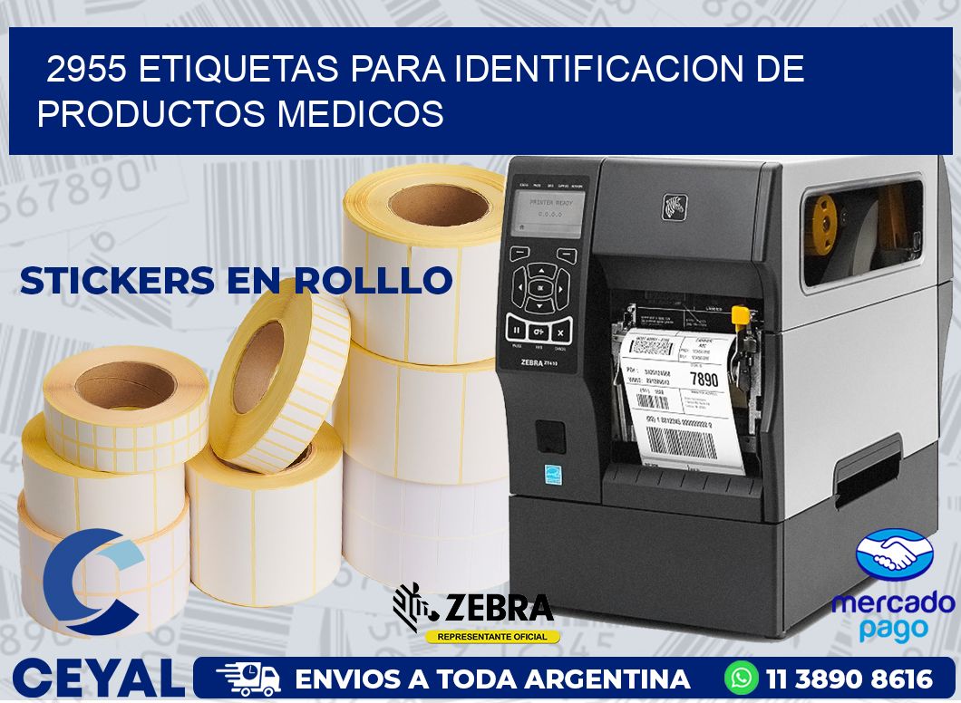 2955 ETIQUETAS PARA IDENTIFICACION DE PRODUCTOS MEDICOS