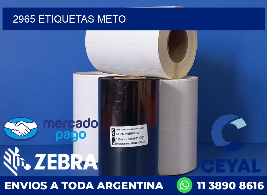 2965 ETIQUETAS METO