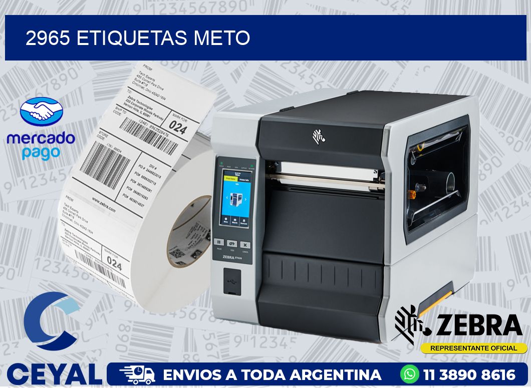 2965 ETIQUETAS METO