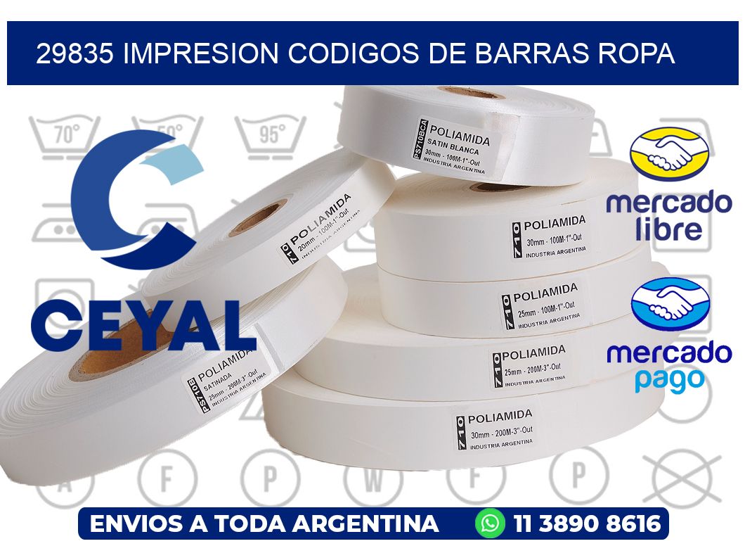 29835 IMPRESION CODIGOS DE BARRAS ROPA