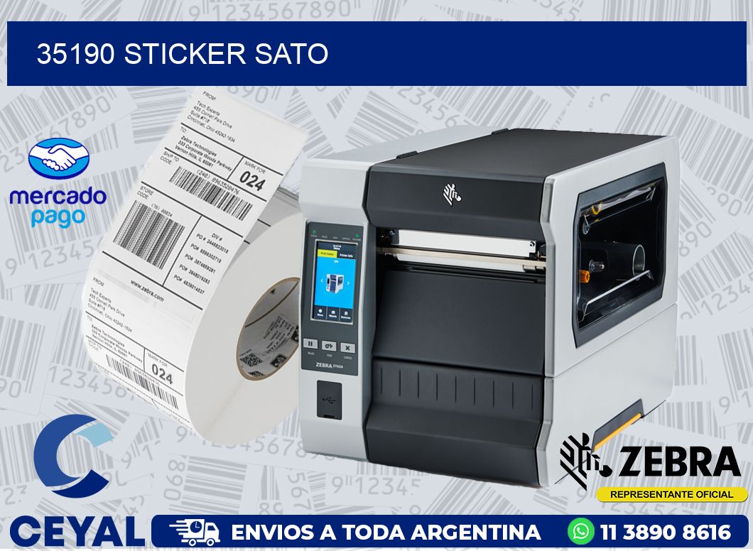 35190 STICKER SATO