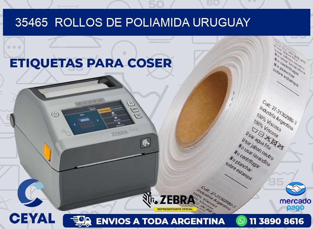 35465  ROLLOS DE POLIAMIDA URUGUAY