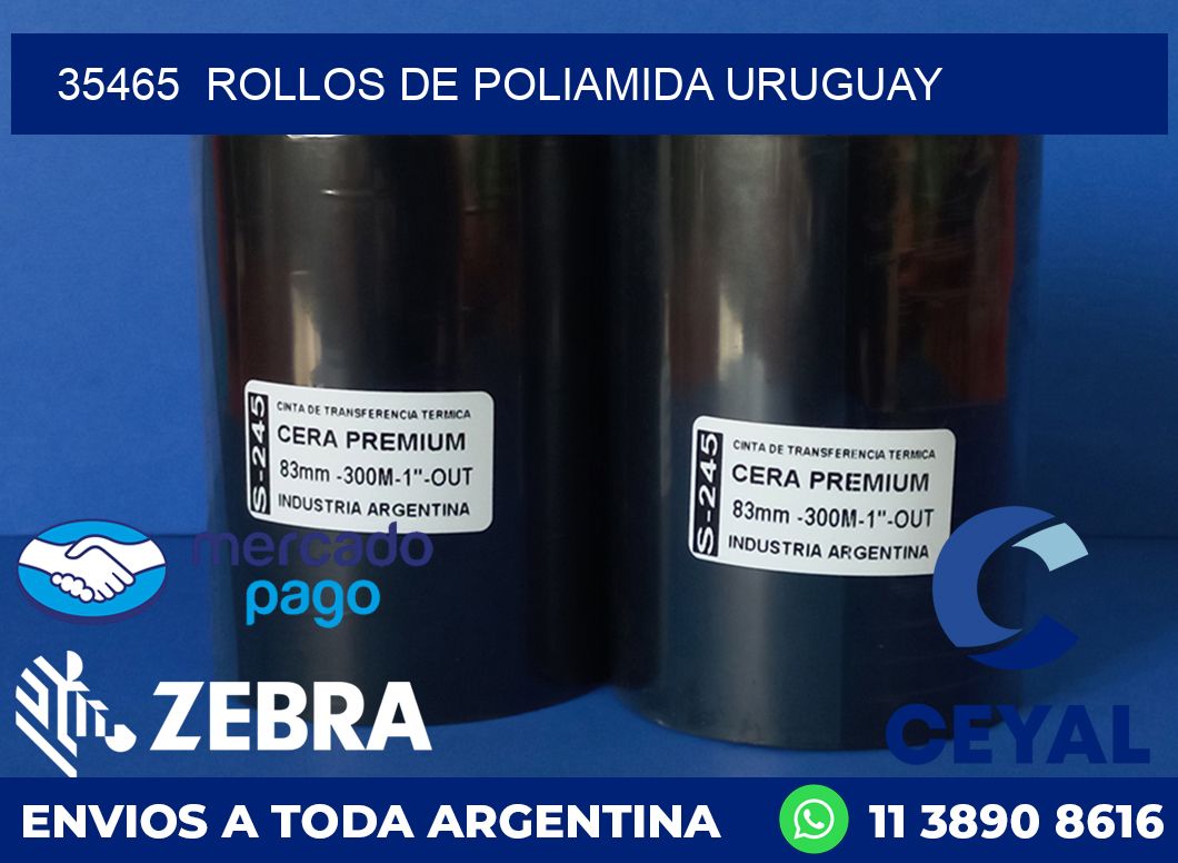 35465  ROLLOS DE POLIAMIDA URUGUAY