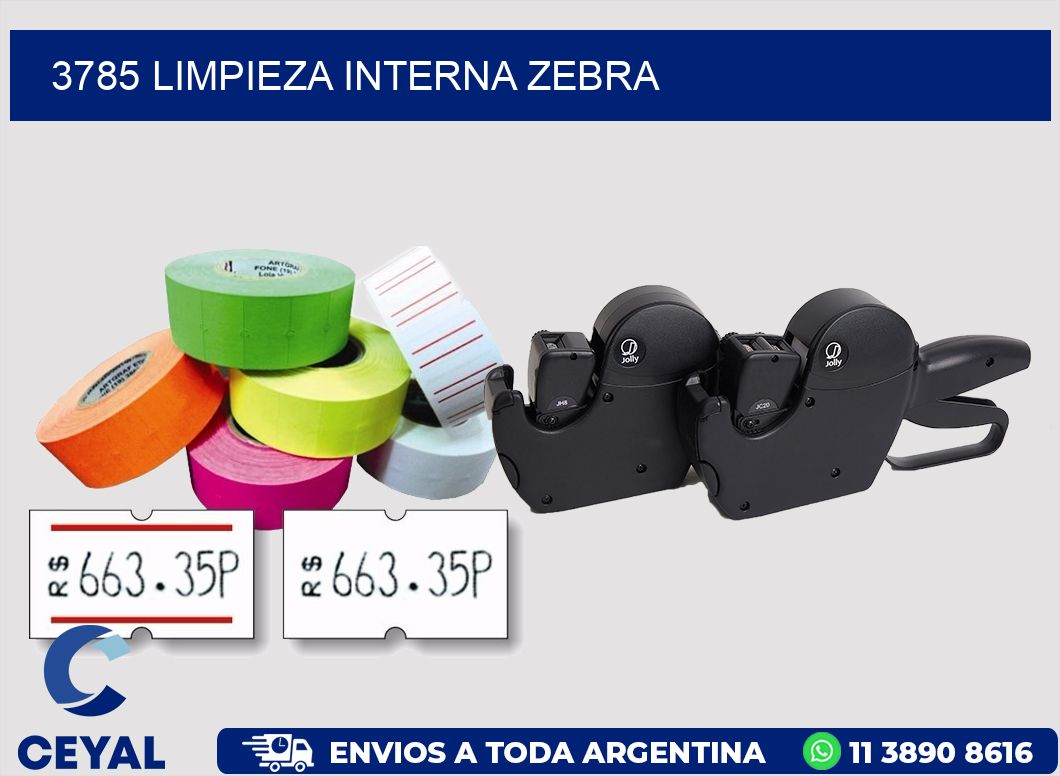 3785 LIMPIEZA INTERNA ZEBRA