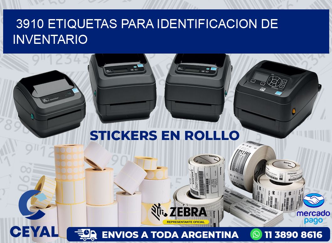 3910 ETIQUETAS PARA IDENTIFICACION DE INVENTARIO