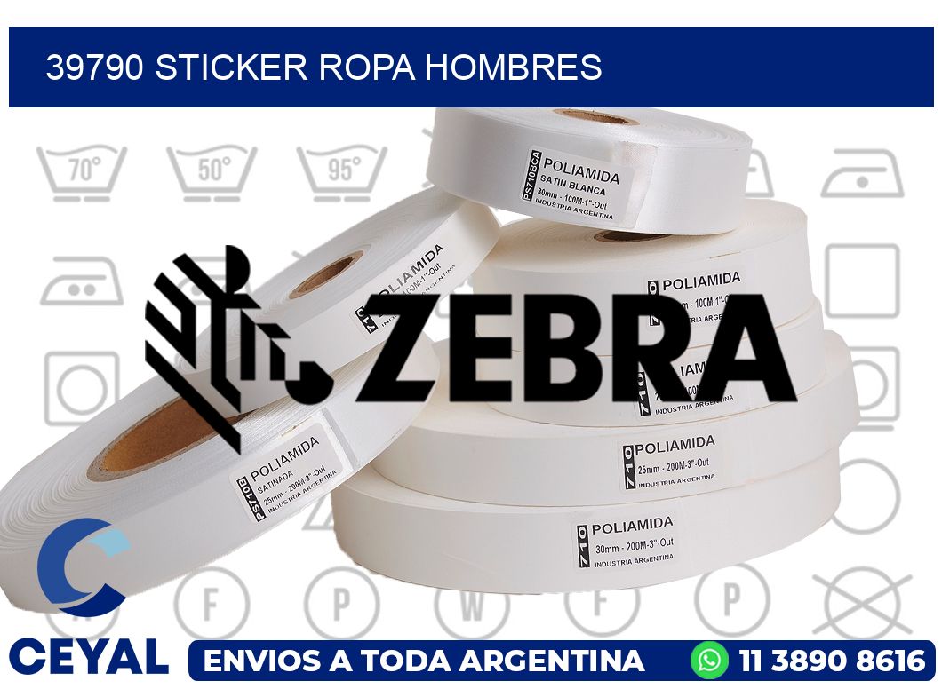 39790 STICKER ROPA HOMBRES