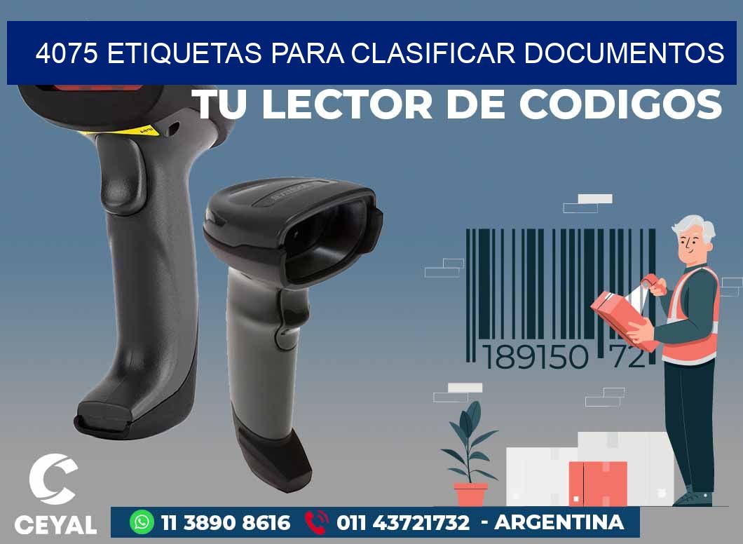 4075 ETIQUETAS PARA CLASIFICAR DOCUMENTOS