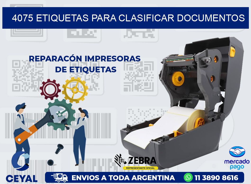 4075 ETIQUETAS PARA CLASIFICAR DOCUMENTOS