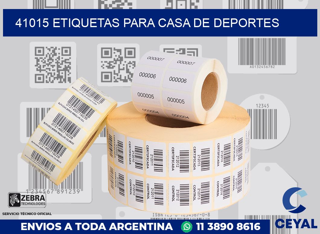 41015 ETIQUETAS PARA CASA DE DEPORTES