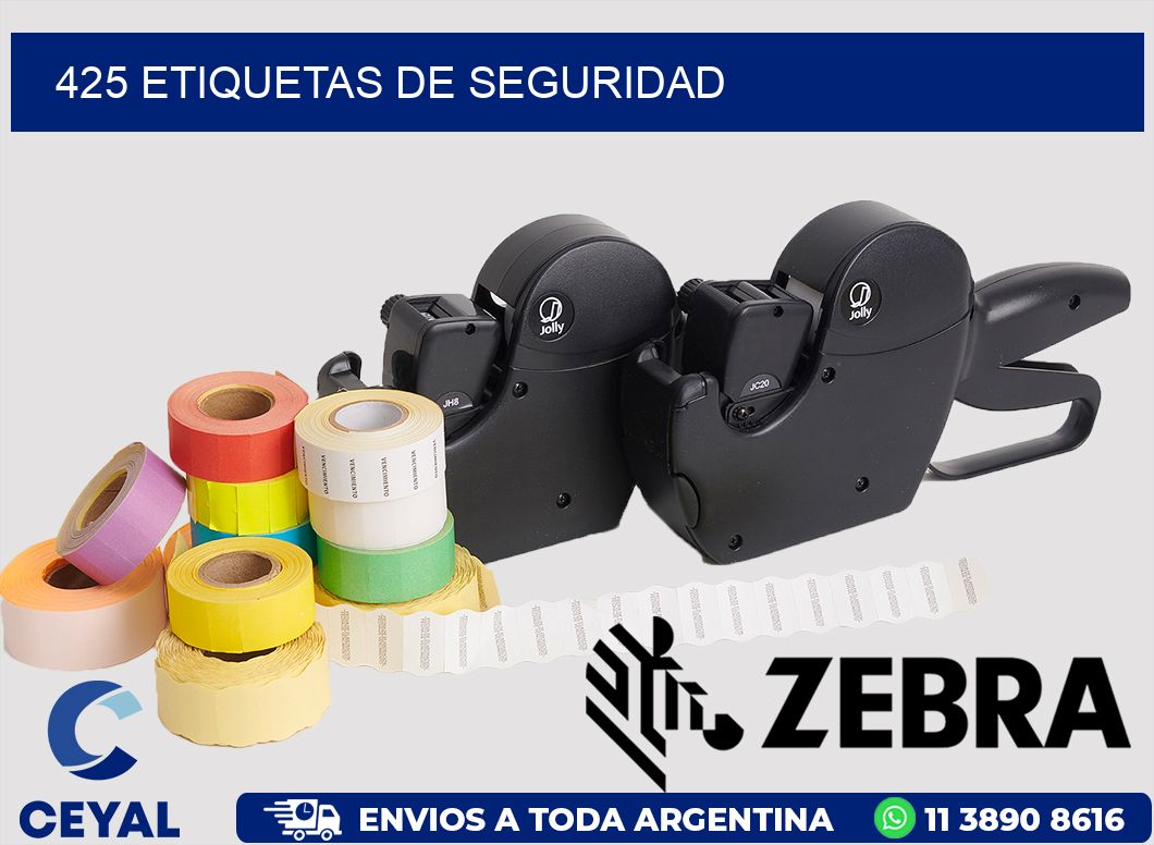 425 ETIQUETAS DE SEGURIDAD