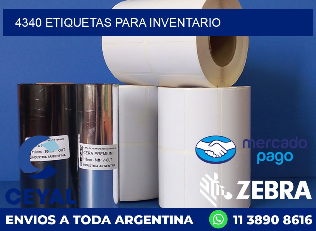 4340 ETIQUETAS PARA INVENTARIO