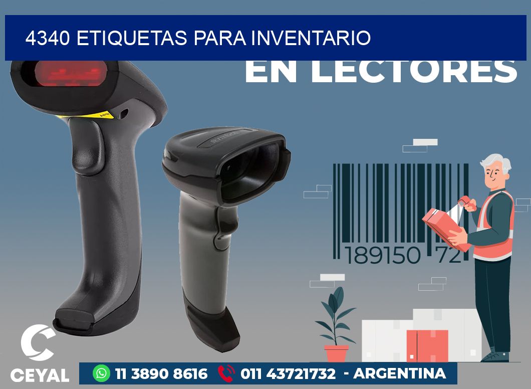 4340 ETIQUETAS PARA INVENTARIO