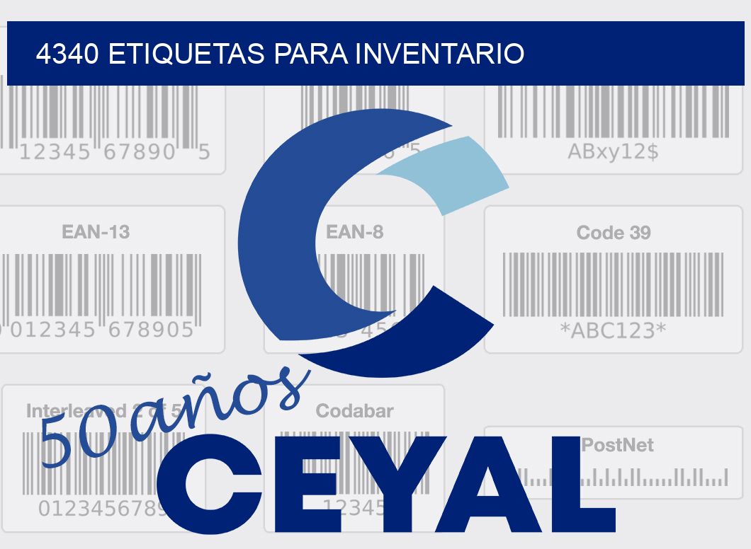 4340 ETIQUETAS PARA INVENTARIO
