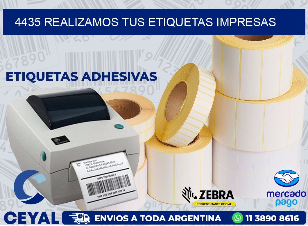 4435 REALIZAMOS TUS ETIQUETAS IMPRESAS