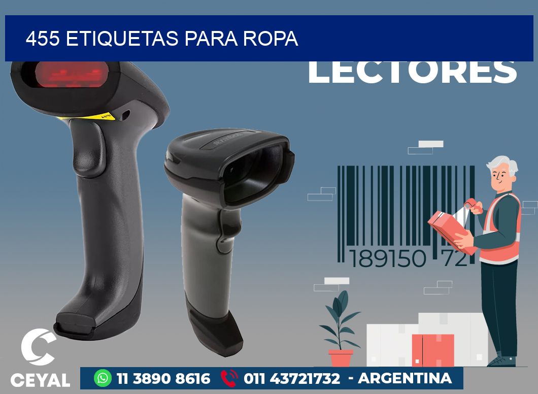 455 ETIQUETAS PARA ROPA