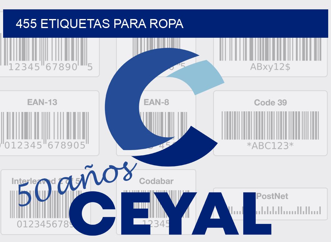 455 ETIQUETAS PARA ROPA